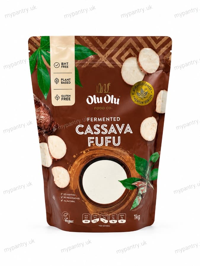 Olu Olu Fermented Cassava Fufu 1kg